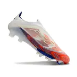 Adidas F50+ Elite Laceless Black and Yellow Firm Ground FG Football Boot - White/Orange