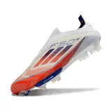 Adidas F50+ Elite Laceless Black and Yellow Firm Ground FG Football Boot - White/Orange