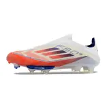 Adidas F50+ Elite Laceless Black and Yellow Firm Ground FG Football Boot - White/Orange