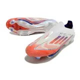 Adidas F50+ Elite Laceless Black and Yellow Firm Ground FG Football Boot - White/Orange