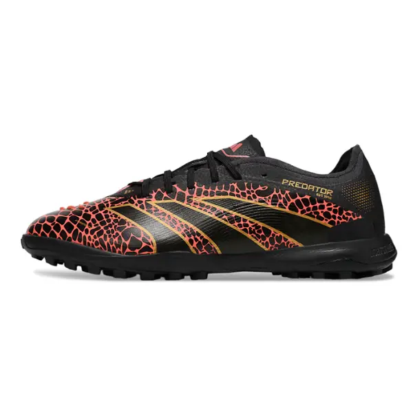 Adidas Predator 25 Elite Black and Red Turf TF Football Boot