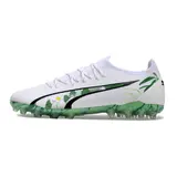 Puma Ultra 5 Carbon White and Green Multi Ground MG Football Boot