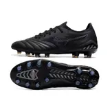 Mizuno Morelia Neo III Elite Black and Navy Firm Ground FG Football Boot