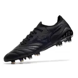 Mizuno Morelia Neo III Elite Black and Navy Firm Ground FG Football Boot