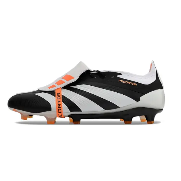 Adidas Predator 30 Elite Tongue Black White and Orange Firm Ground FG Football Boot