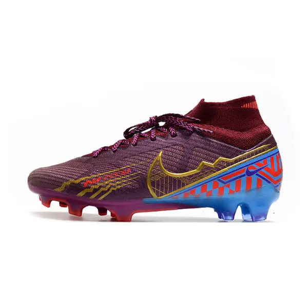 Nike Zoom Mercurial Superfly 9 Elite Purple Mbappe Firm Ground FG Kids Football Boot