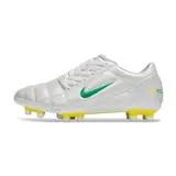 Nike Total 90 III White Yellow and Green Firm Ground FG Football Boot