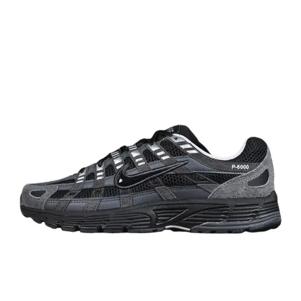 Nike P-6000 Black Running Shoes - Dark Grey
