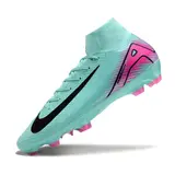 Nike Air Zoom Mercurial Superfly 10 Elite Light Blue and Pink Firm Ground FG Football Boot