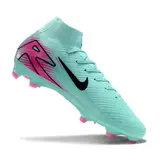 Nike Air Zoom Mercurial Superfly 10 Elite Light Blue and Pink Firm Ground FG Football Boot