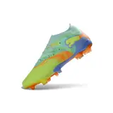 Puma Future 9 Low Cut Fluorescent Green and Light Blue Firm Ground FG Football Boot