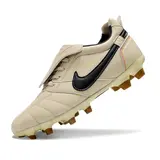 Nike Tiempo R10 Legend Elite Beige and Black Tongue Firm Ground FG Football Boot