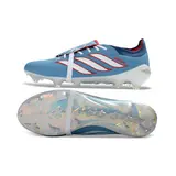 Adidas Predator 26 Elite Tongue Light Blue and White Firm Ground FG Football Boot