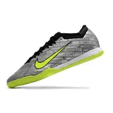 Nike Mercurial Vapor 15 Elite Gray and Green Indoor IC Football Boot