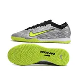 Nike Mercurial Vapor 15 Elite Gray and Green Indoor IC Football Boot