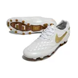 Nike Tiempo R10 Legend Elite White and Gold Firm Ground FG Football Boot
