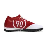 Nike Zoom Mercurial Vapor 15 Elite White and Red Turf TF Kids Football Boot