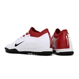 Nike Zoom Mercurial Vapor 15 Elite White and Red Turf TF Kids Football Boot