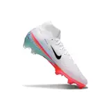 Nike Air Zoom Mercurial Superfly 10 Elite White Pink and Light Blue Firm Ground FG Football Boot