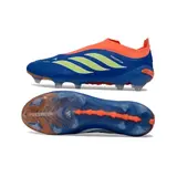 Adidas Predator 26 Elite Laceless Blue and Orange Firm Ground FG Football Boot