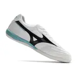 Mizuno Morelia Sala Japan IC White Black and Light Blue Indoor IC Football Boot