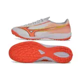 Mizuno Alpha III Elite White and Orange Turf TF Football Boot