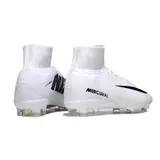 Nike Mercurial Superfly 5 Elite White and Black Firm Ground FG Football Boot