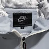 Nike White and Black Windbreaker Jacket - White/Grey Panel