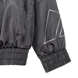 Adidas Black Windbreaker Jacket - Grey Panel