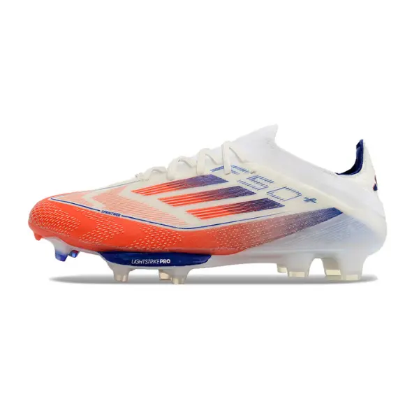 Adidas F50+ Elite Black and Yellow Firm Ground FG Football Boot - White/Orange