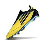 Adidas F50 Elite Laceless Yellow and Black Firm Ground FG Football Boot