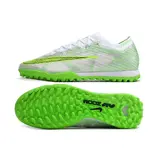 Nike Zoom Mercurial Vapor 15 Elite Silver and Green Turf TF Football Boot