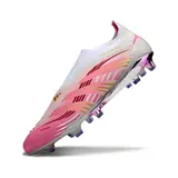 Adidas Predator 25 Elite Laceless White and Pink Firm Ground FG Football Boot