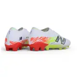 New Balance Furon Team V9 White, Green and Red Firm Ground FG Football Boot
