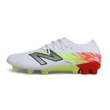 New Balance Furon Team V9 White, Green and Red Firm Ground FG Football Boot