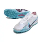 Nike Zoom Mercurial Vapor 15 Elite White Blue and Pink Turf TF Football Boot