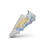 Adidas Predator 26 Elite White and Blue Firm Ground FG Football Boot - White/Gold