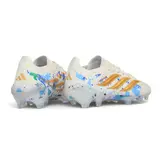 Adidas Predator 26 Elite White and Blue Firm Ground FG Football Boot - White/Gold