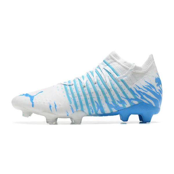 Puma Future Z 1.3 White and Blue Firm Ground FG Football Boot