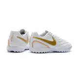 Nike Tiempo 7 Academy White and Golden Turf TF Football Boot