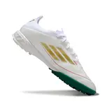 Adidas F50 Elite White and Green Turf TF Football Boot