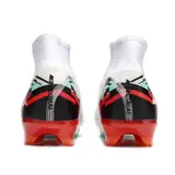 Nike Air Zoom Mercurial Superfly 10 Elite White and Red Firm Ground FG Kids Football Boot