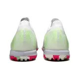 Nike Zoom Mercurial Vapor 16 Elite White Light Pink and Green Kids Turf TF Football Boot