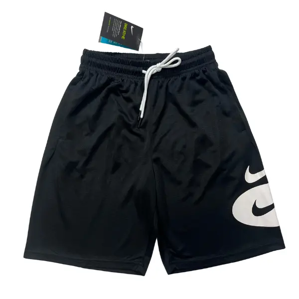 Nike Black and White Shorts - Large Swoosh Right