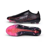 Adidas F50 Hyperfast Laceless Elite Black and Red Firm Ground FG Football Boot