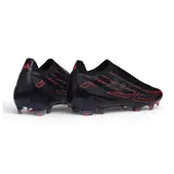 Adidas F50 Hyperfast Laceless Elite Black and Red Firm Ground FG Football Boot