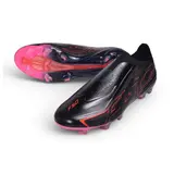 Adidas F50 Hyperfast Laceless Elite Black and Red Firm Ground FG Football Boot