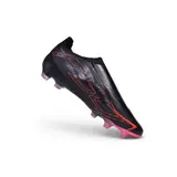 Adidas F50 Hyperfast Laceless Elite Black and Red Firm Ground FG Football Boot