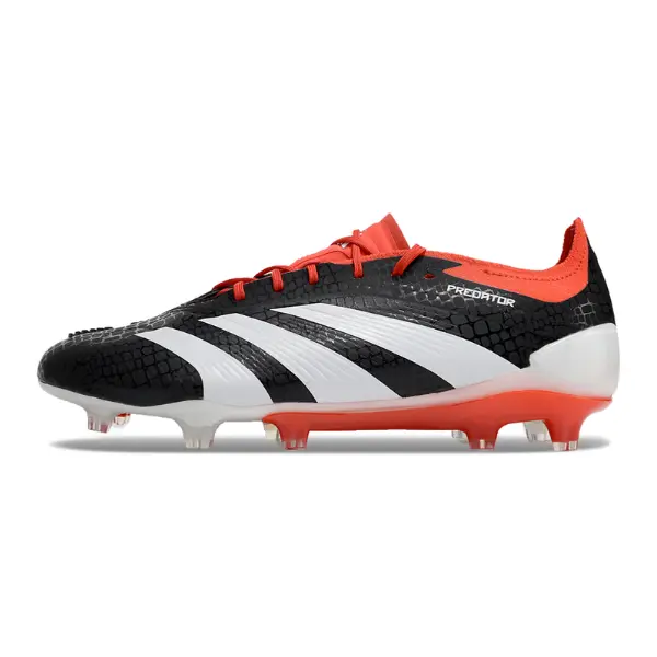 Adidas Predator 30 Elite Black White and Red Firm Ground FG Football Boot