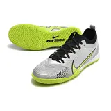 Nike Vapor 15 Pro Zoom Gray and Green Indoor IC Football Boot
